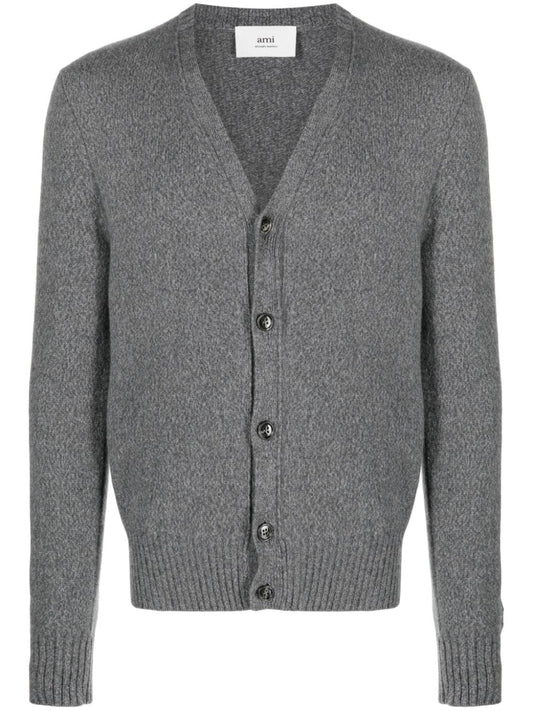 Ami Paris Sweaters Grey