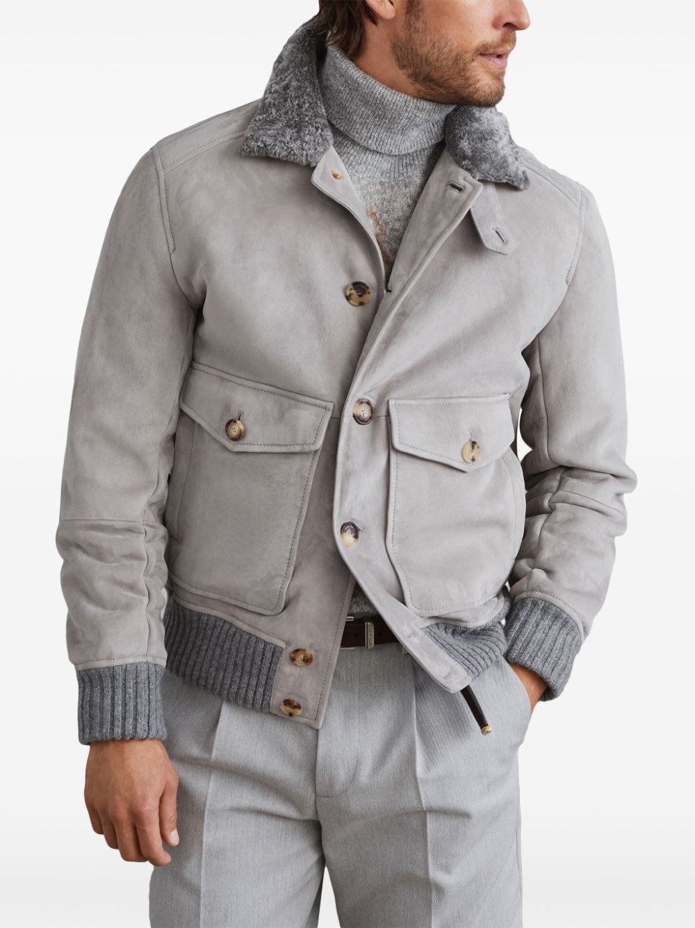 Brunello Cucinelli Jackets Light Grey