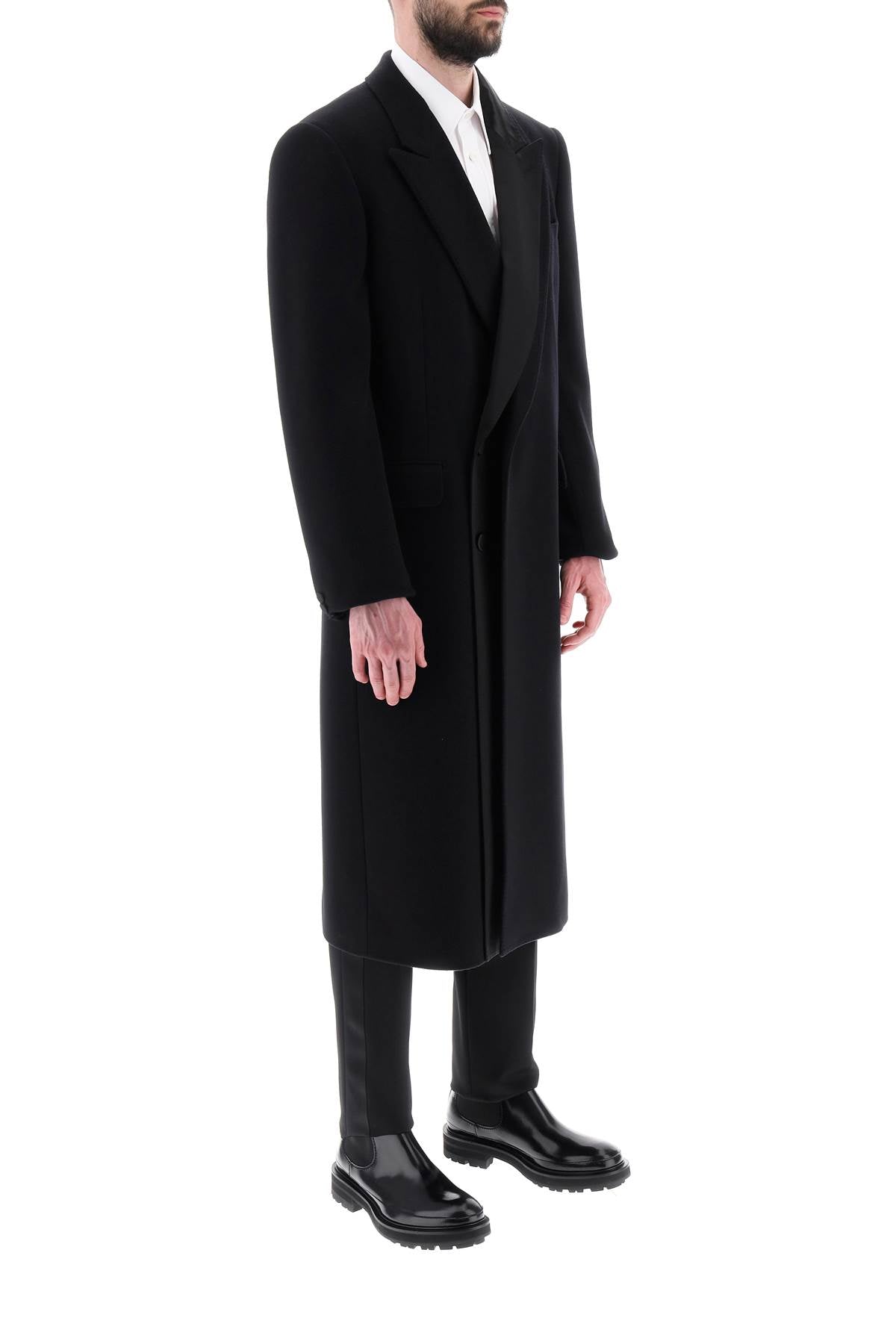 Alexander Mcqueen trompe l'oeil double-breasted coat