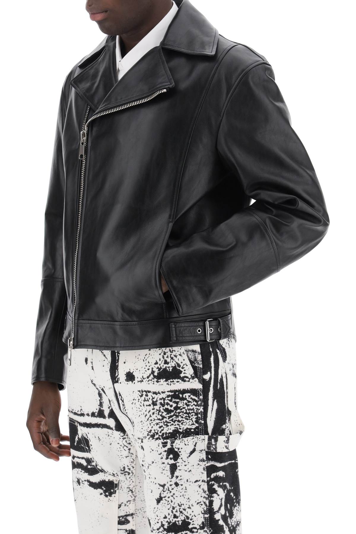 Alexander Mcqueen nappa biker jacket