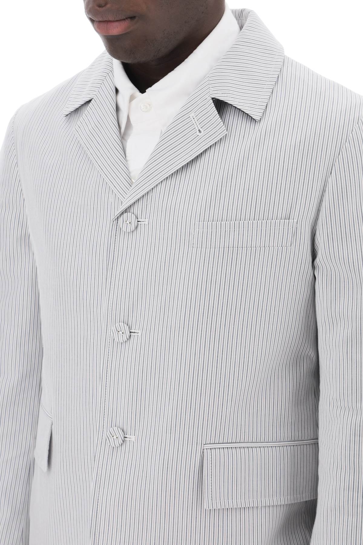 Thom Browne striped deconstructed jacket