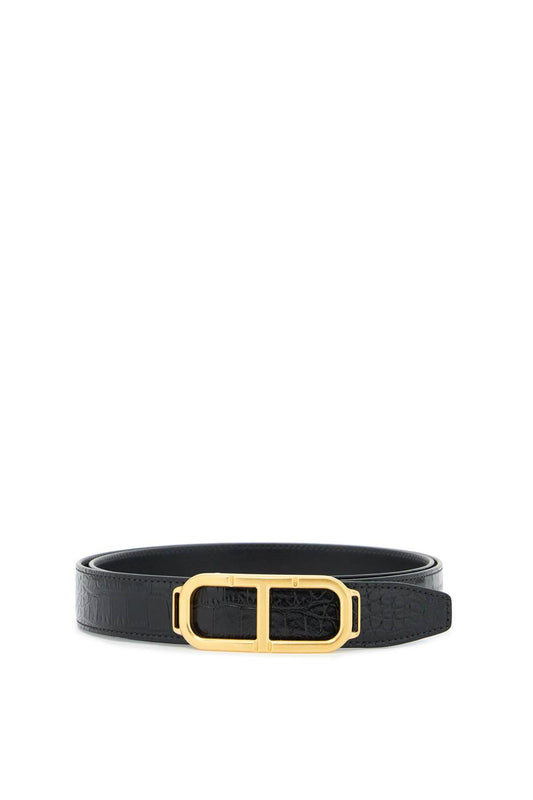 Tom Ford reversible belt with t buckle