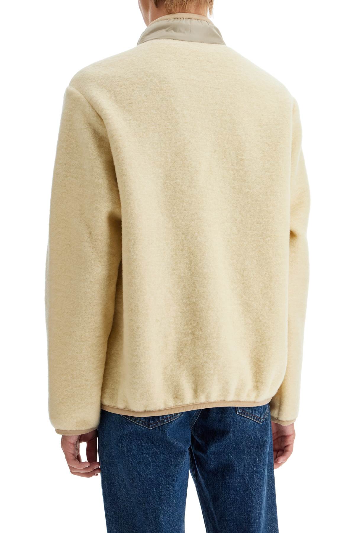 A.P.C. ewan wool effect fleece bl